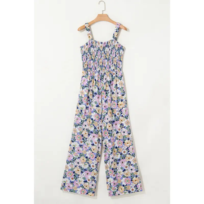 Women's Sleeveless Bohemian Jumpsuit with Pockets