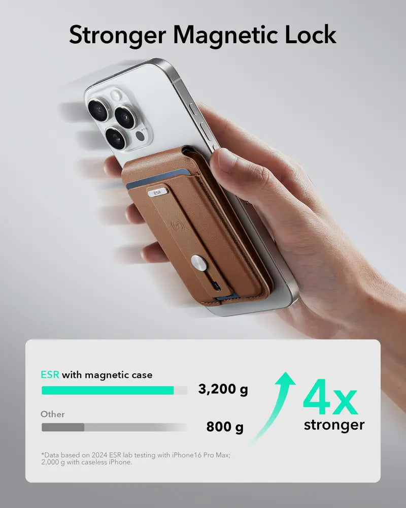 ESR Geo MagSafe Wallet with Find My Functionality 5 Card Holder RFID Blocking Magnetic