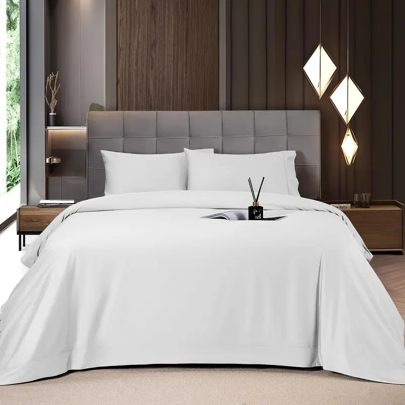 Bamboo Sheets Set 4Pc,Cooling Breathable & Hotel Luxury Super Silky Soft