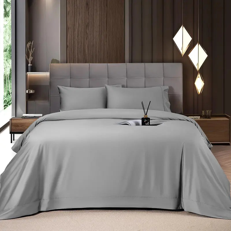 Bamboo Sheets Set 4Pc,Cooling Breathable & Hotel Luxury Super Silky Soft