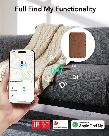 ESR Geo MagSafe Wallet with Find My Functionality 5 Card Holder RFID Blocking Magnetic