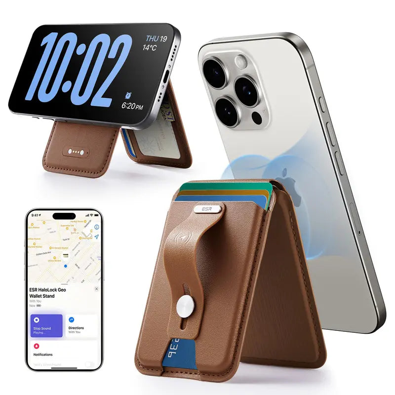 ESR Geo MagSafe Wallet with Find My Functionality 5 Card Holder RFID Blocking Magnetic