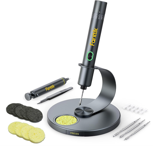 T1 Max Cordless Soldering Iron Kit — 7s Fast Heat, 4 Precision Tips