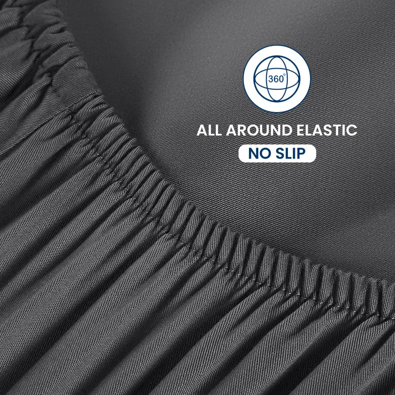 Bamboo Sheets Set 4Pc,Cooling Breathable & Hotel Luxury Super Silky Soft