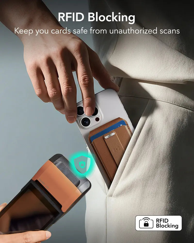 ESR Geo MagSafe Wallet with Find My Functionality 5 Card Holder RFID Blocking Magnetic