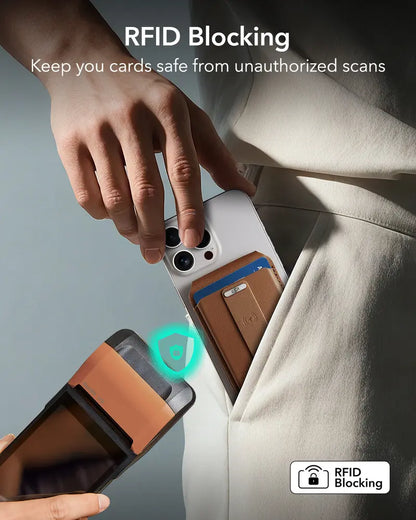 ESR Geo MagSafe Wallet with Find My Functionality 5 Card Holder RFID Blocking Magnetic